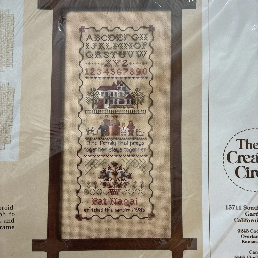 The Creative Circle Lot Of 3 Needlepoint Kits New Old Stock VTG 1989
